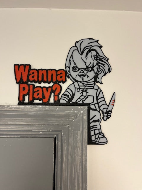 Halloween Chucky Door Corner Decoration πͺπ