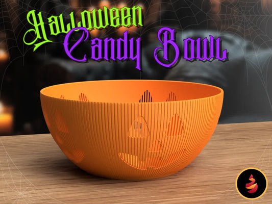 3D Printed Halloween Candy Bowl – 9 Inch Diameter