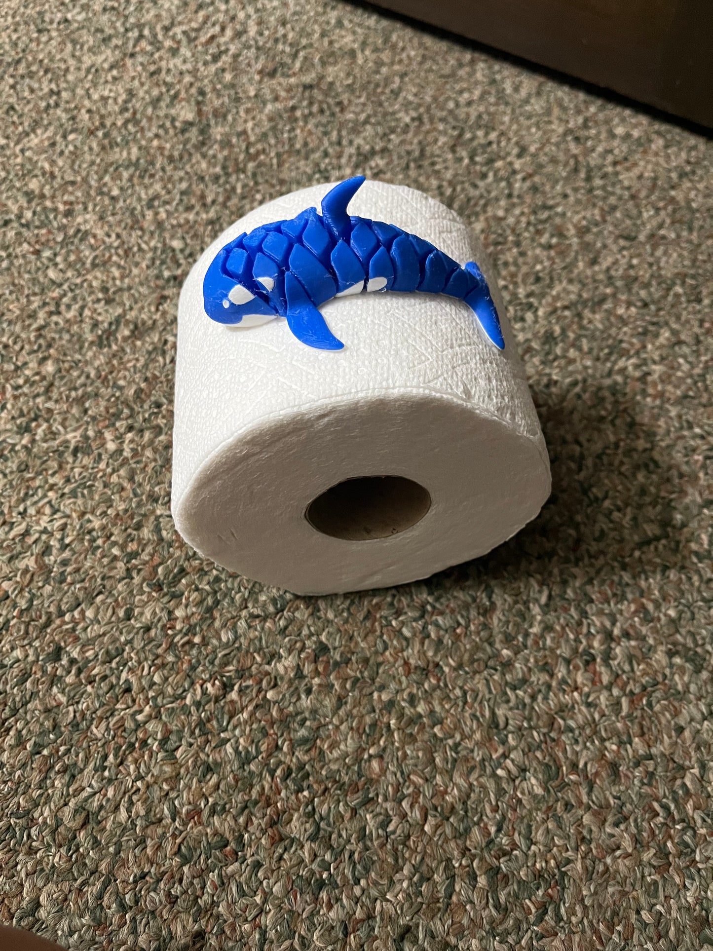 🐋 3D Printed Articulating Orca Whale – 4 Inches 🌊