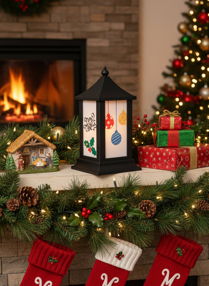 3D Printed Interchangeable Panel Lantern – Christmas Edition