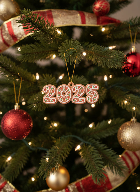 2025 gingerbread cookie ornament