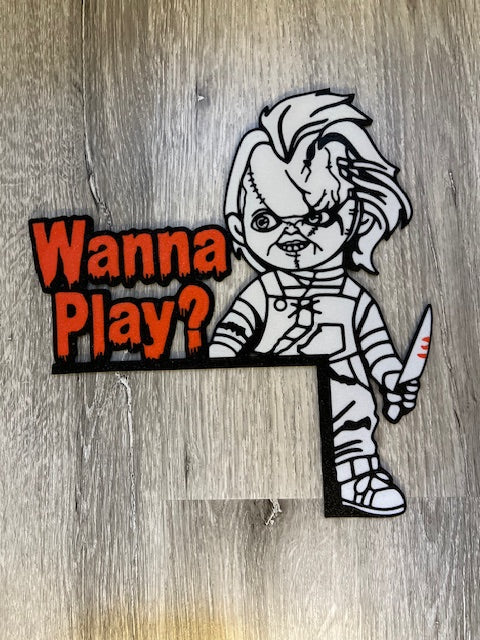 Halloween Chucky Door Corner Decoration 🔪🎃